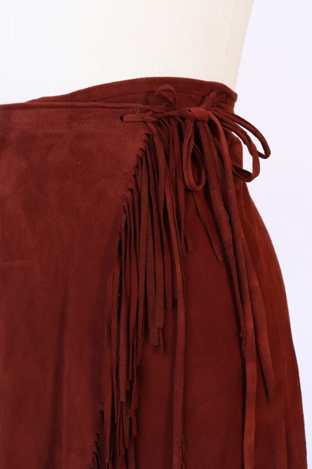 Hickory Suede Fringe Skirt M-XL