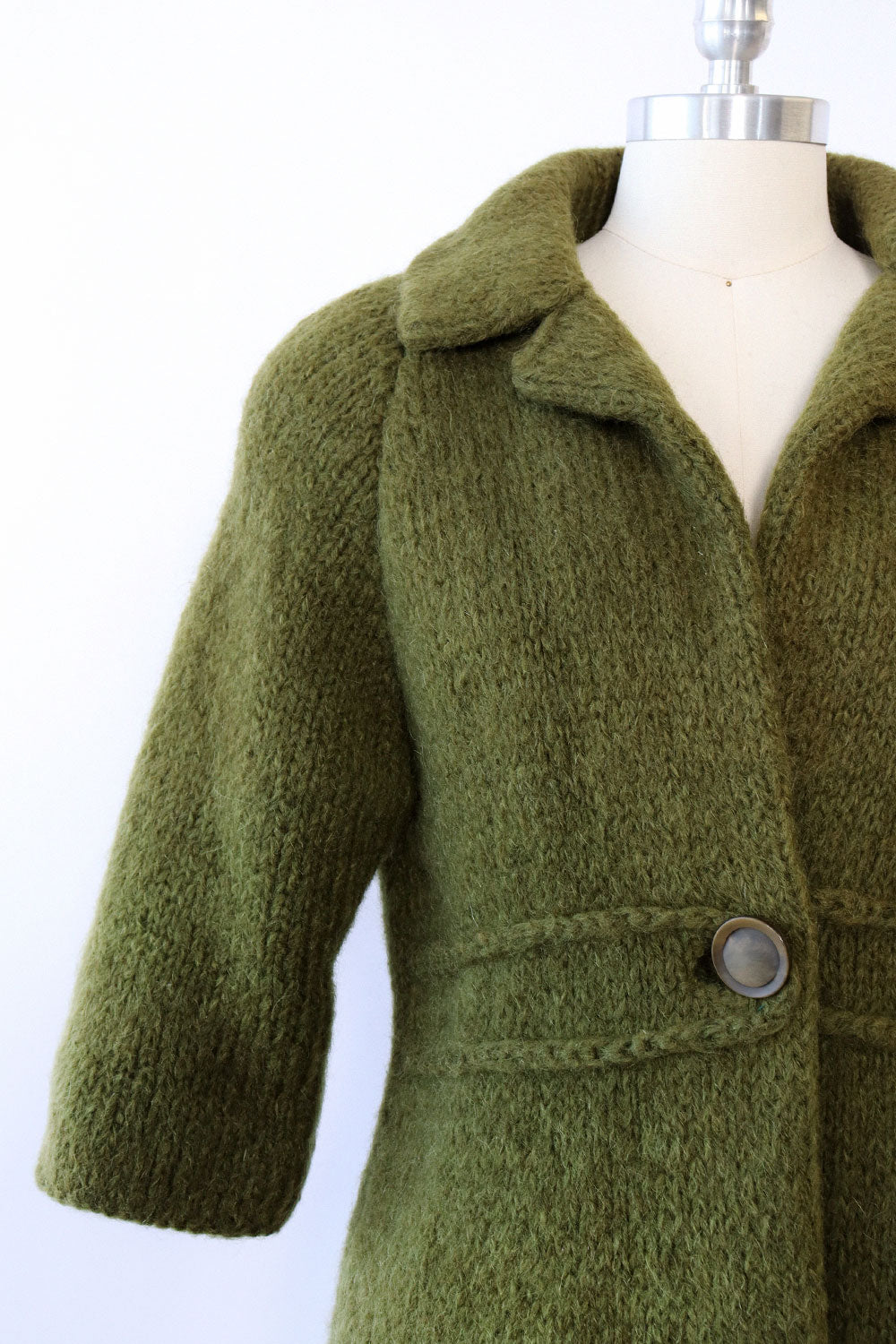 Avo Green Chunky Knit Jacket S/M