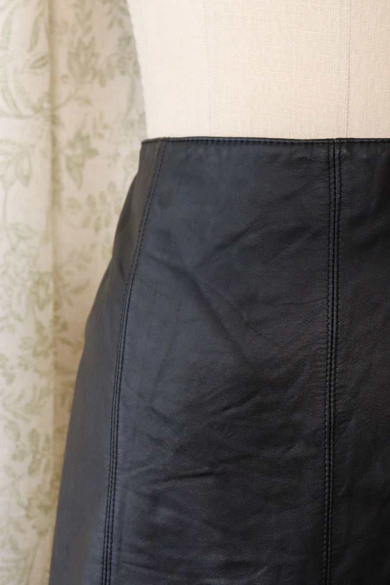 Georgiou Leather Skirt M/L