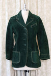 Forest Suede Topstitch Jacket S-S/M