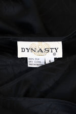 Dynasty Silk Swag Dress S/M