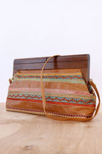 Sharif Ribbon Wood Frame Convertible Bag