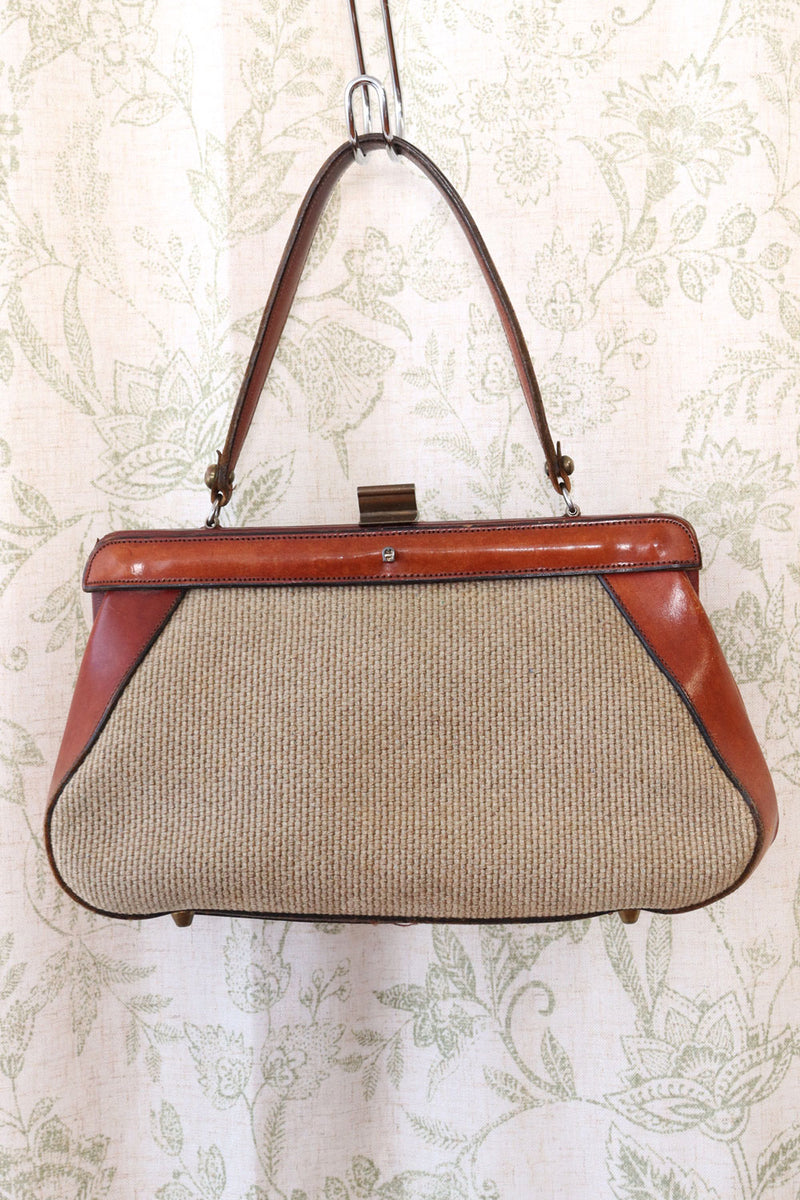 1960s Etienne Aigner Tweed Handbag