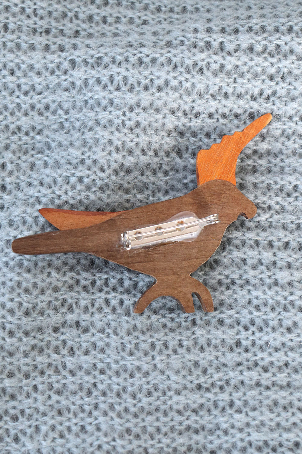 Wooden Cockatiel Brooch