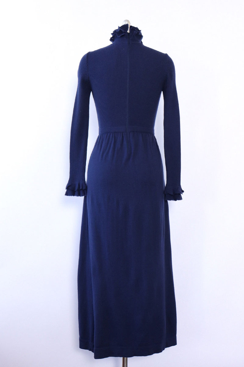 Roncelli Navy Rib Knit Maxi XS-M