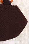 Cocoa Corde Amber Handle Purse