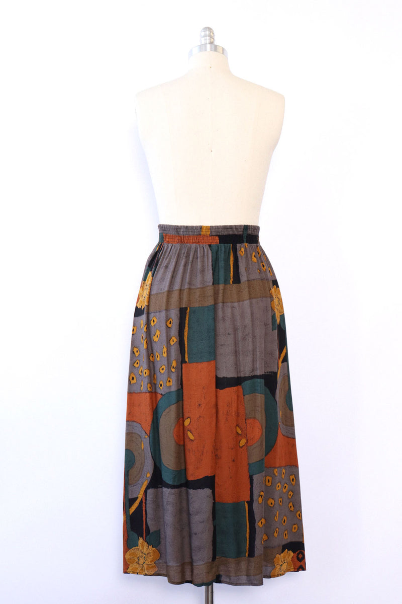Abstract Earthtone Midi XS-M