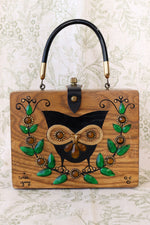 1960s Enid Collins Owl Box Bag