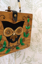 1960s Enid Collins Owl Box Bag