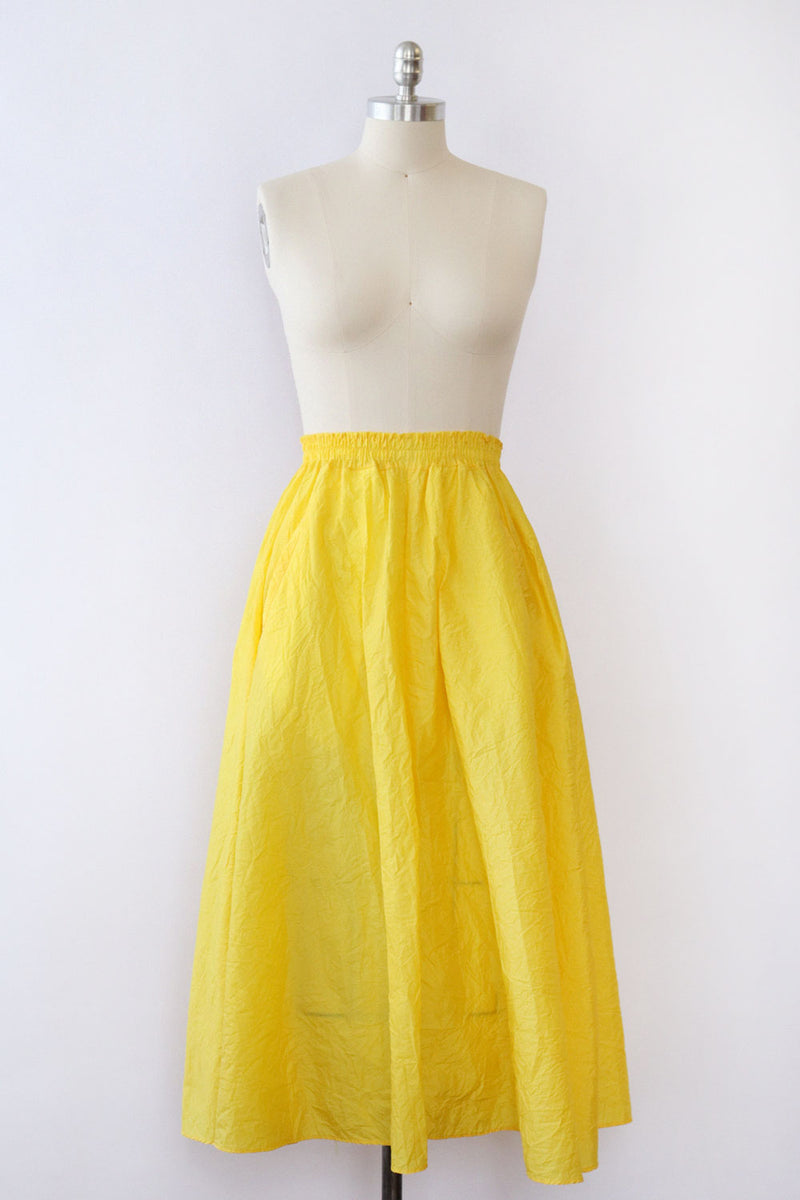 Sunshine Yellow Parachute Pocket Skirt S/M
