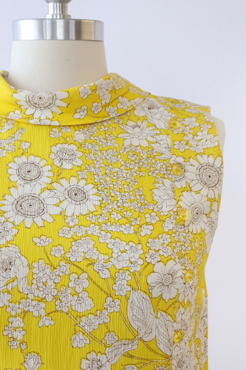 Ditsy Daffodil Dropwaist Dress S