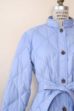 Eddie Bauer Dawn Blue Puffer Maxi Coat M