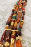 Chunky Beaded Leather Express Belt