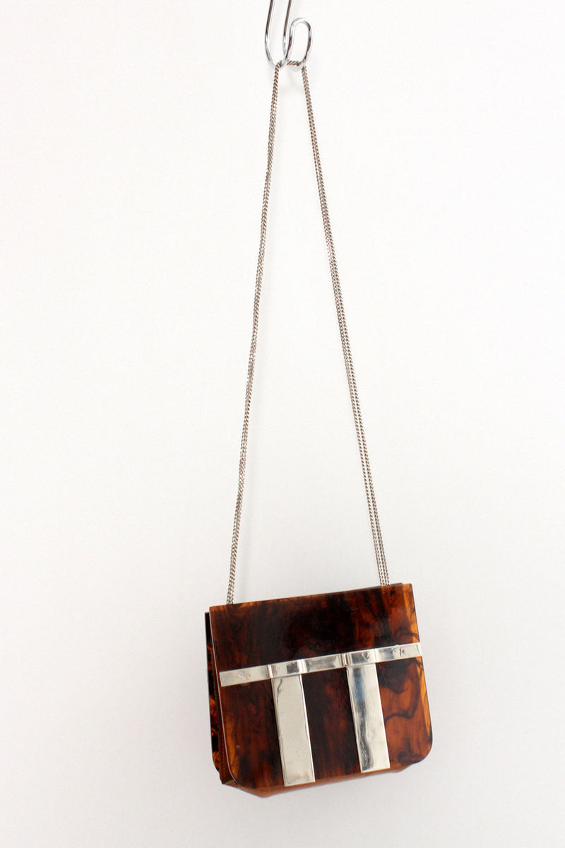 Ronay Amber Lucite Leather Purse – OMNIA