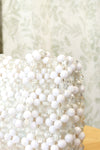 1960s Crystal White Beaded Handbag