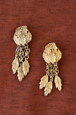 Judy Lee Golden Leaf Clip-ons