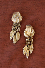 Judy Lee Golden Leaf Clip-ons