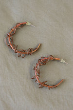 Copper Coil Hoops