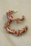 Copper Coil Hoops