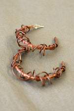 Copper Coil Hoops