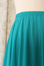 Airy Teal Chiffon Skirt L/XL