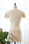 Fluffy Angora V-neck Sweater M/L