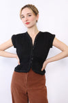 1930s Hug-Me-Tite Scalloped Knit M