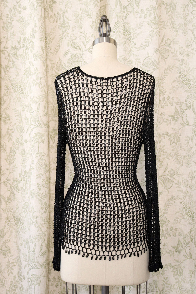 Beaded Net Top S/M
