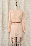 Blush Crochet Dress