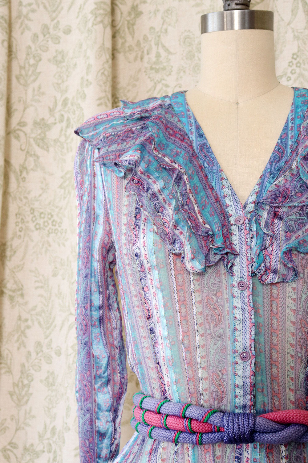 Silk Farm Pastel Sheer Dress XS/S
