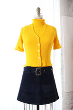 Sunshine Yellow Ribbed Twinset S/M