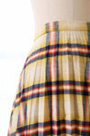 Harvest Plaid Pleated Maxi S/M