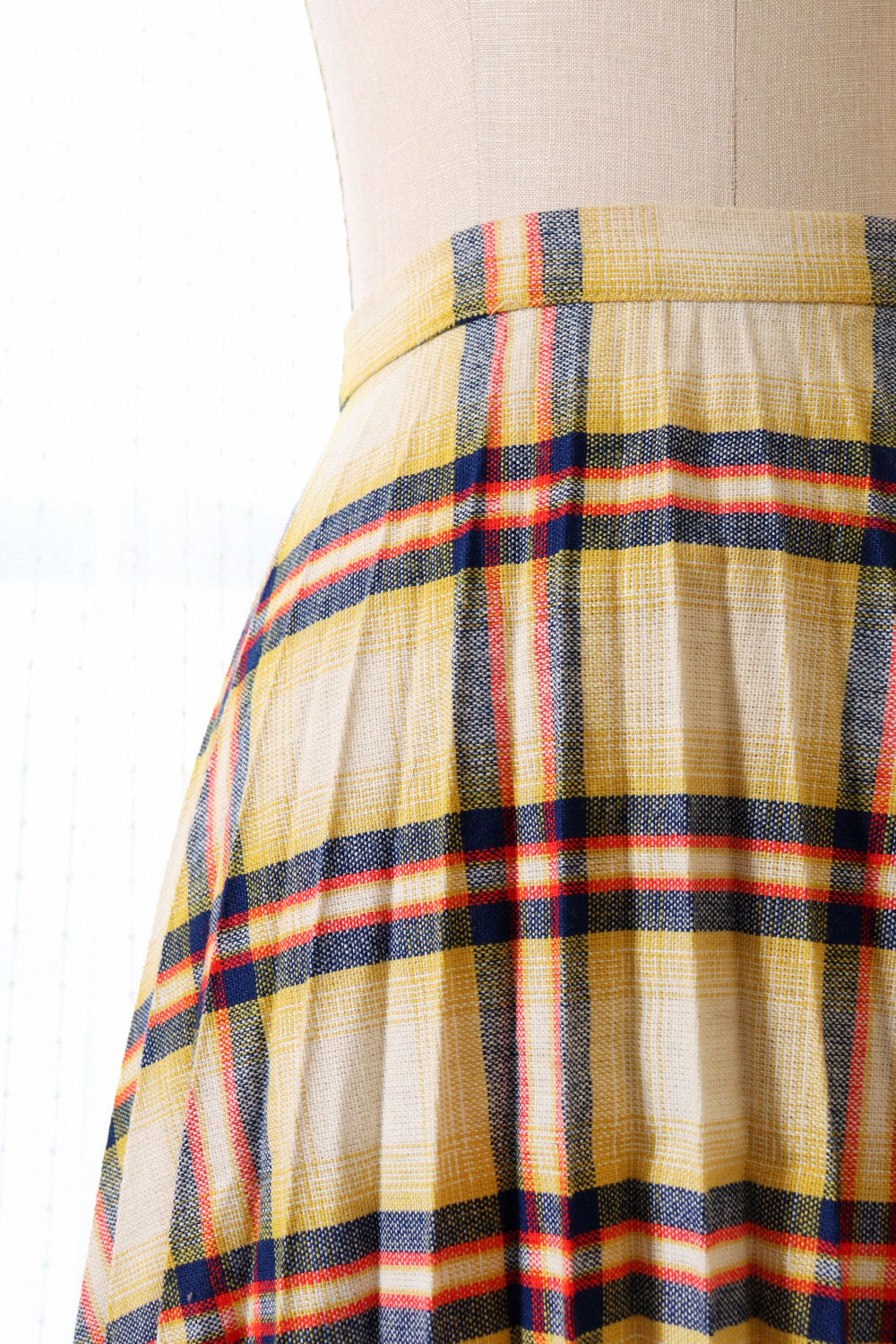 Harvest Plaid Pleated Maxi S/M
