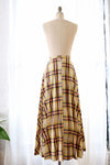 Harvest Plaid Pleated Maxi S/M