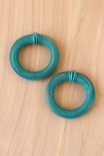 Teal Slinky Hoops