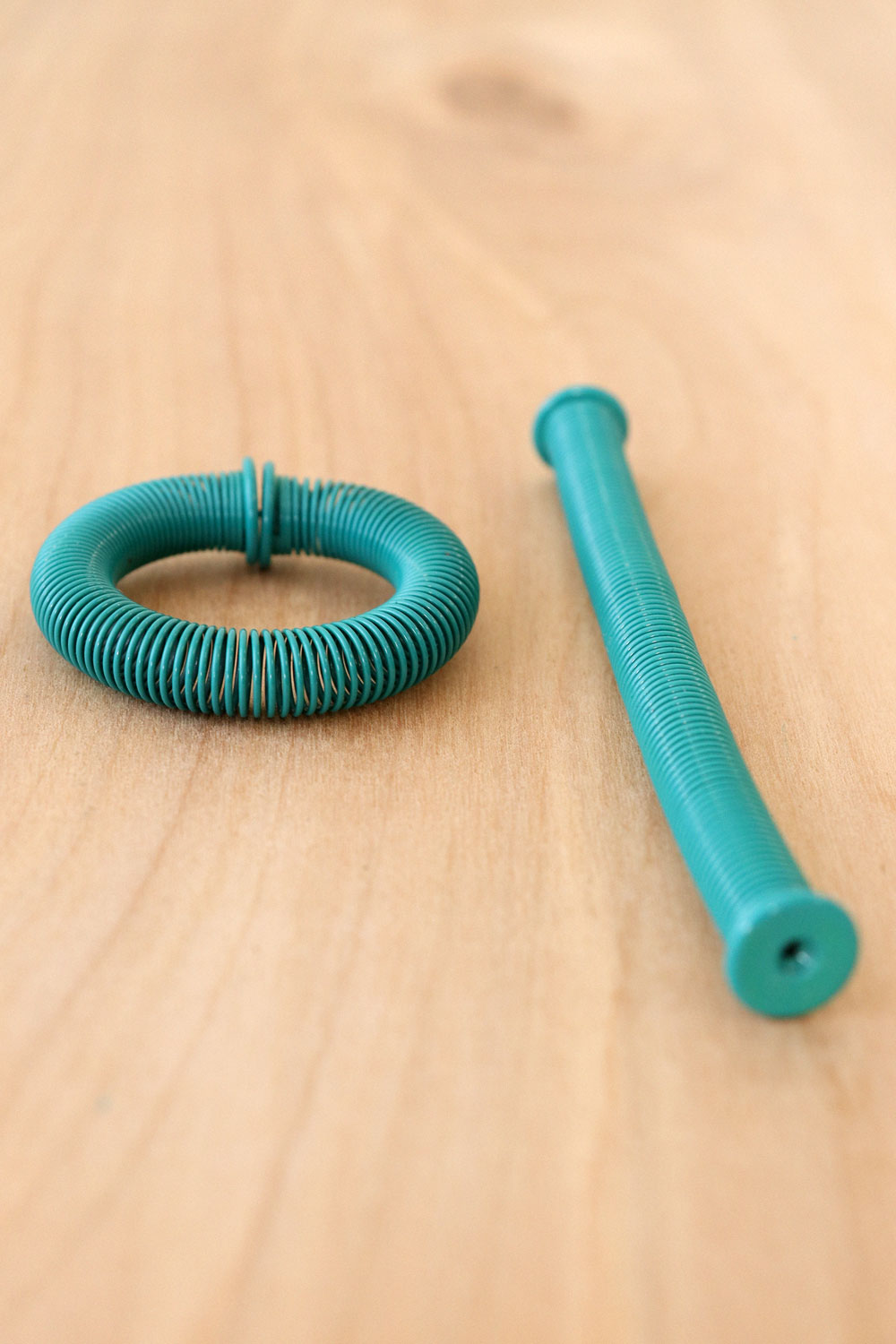 Teal Slinky Hoops