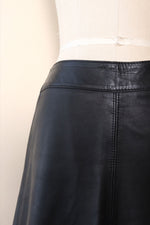 Buttery Leather Panel Skirt M/L
