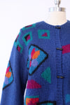 Mohair Geo Cardigan M/L