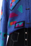 Mohair Geo Cardigan M/L