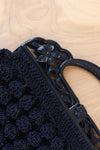 Navy Crochet 1930s Purse