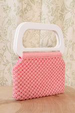 Structured Pink Crochet Bag