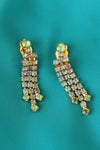 Glittery Spring Rhinestone Clip-ons