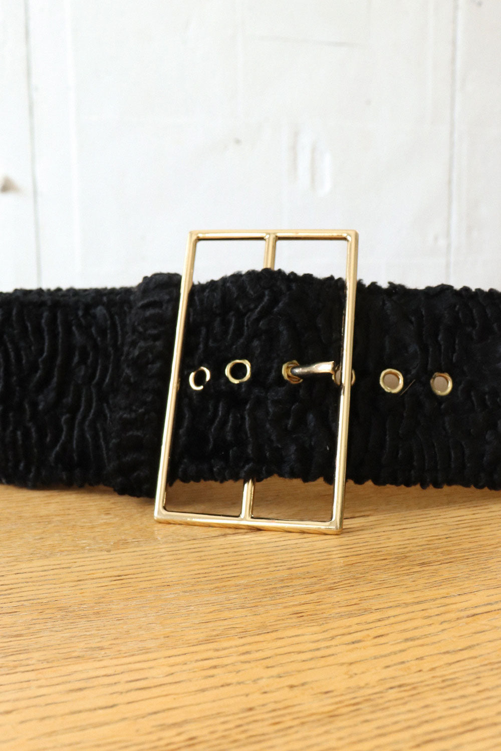 Cult Gaia Exaggerated Faux Fur Belt