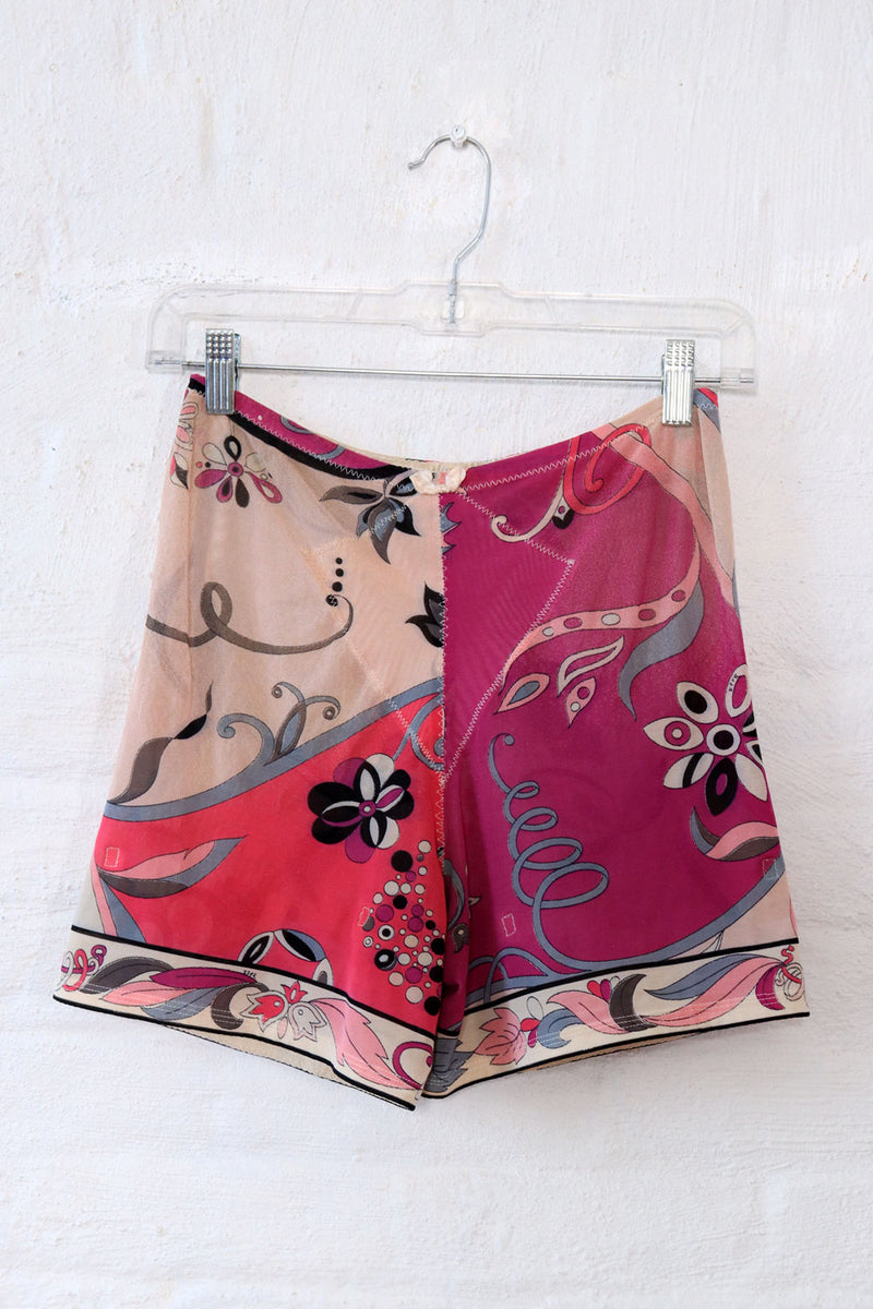 Pucci Purple Mesh Girdle Shorts M