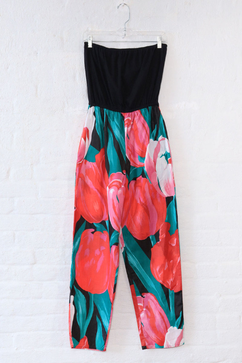 Strapless Macro Tulip Jumpsuit M