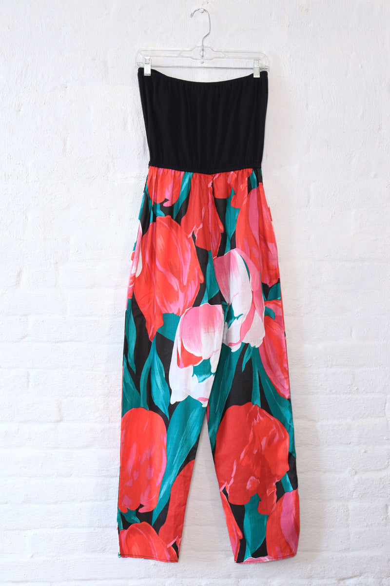 Strapless Macro Tulip Jumpsuit M