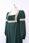 Pine Green Princess Dress S/M