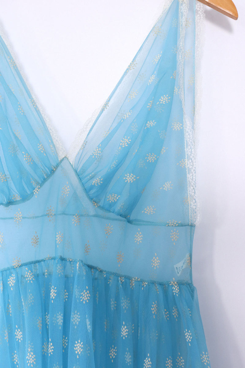 Blue Swan Sheer Slip Dress M Blue Swan Sheer Slip Dress M