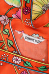 Connie Rizza Tangerine Floral Ensemble S