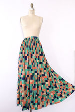 Pastel Patchwork Prairie Skirt L